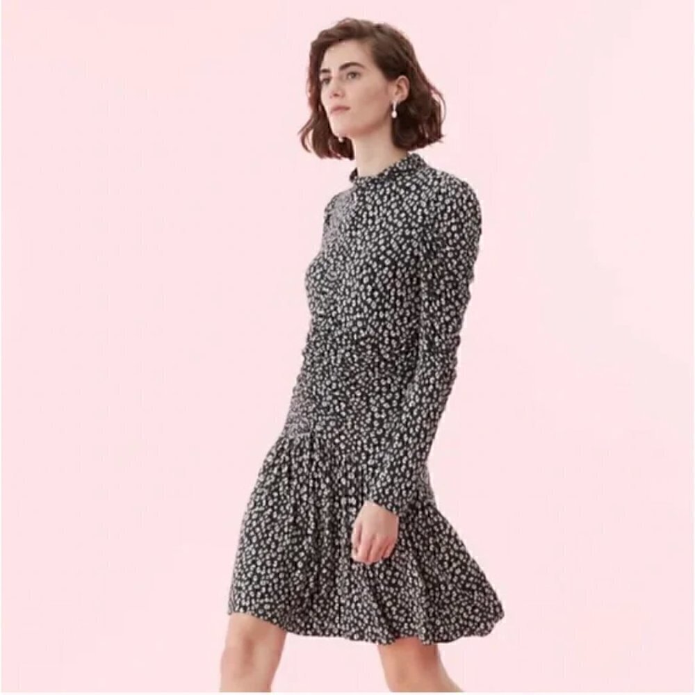 Rebecca Taylor Mini Cheetah Jersey Dress Size Large